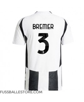 Günstige Juventus Gleison Bremer #3 Heimtrikot 2024-25 Kurzarm